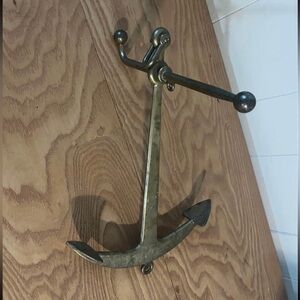 Vintage Solid Brass Anchor Tabletop Ornament/Paperweight